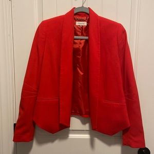 Calvin Klein Red Blazer in Sz 4